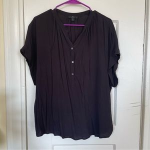 JCrew Black Crepe Top